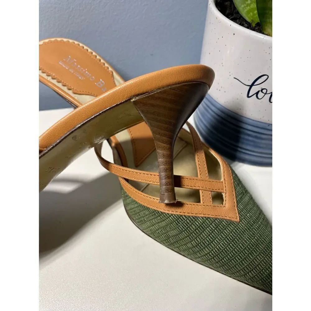 Massimo Baldi Leather Mules 6.5 - Picture 6 of 7